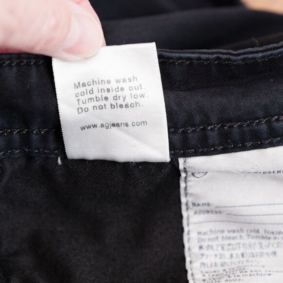 AG Adriano Goldschmied Jeans Mens 36x29 Black The Protege Straight Leg - Picture 12 of 15